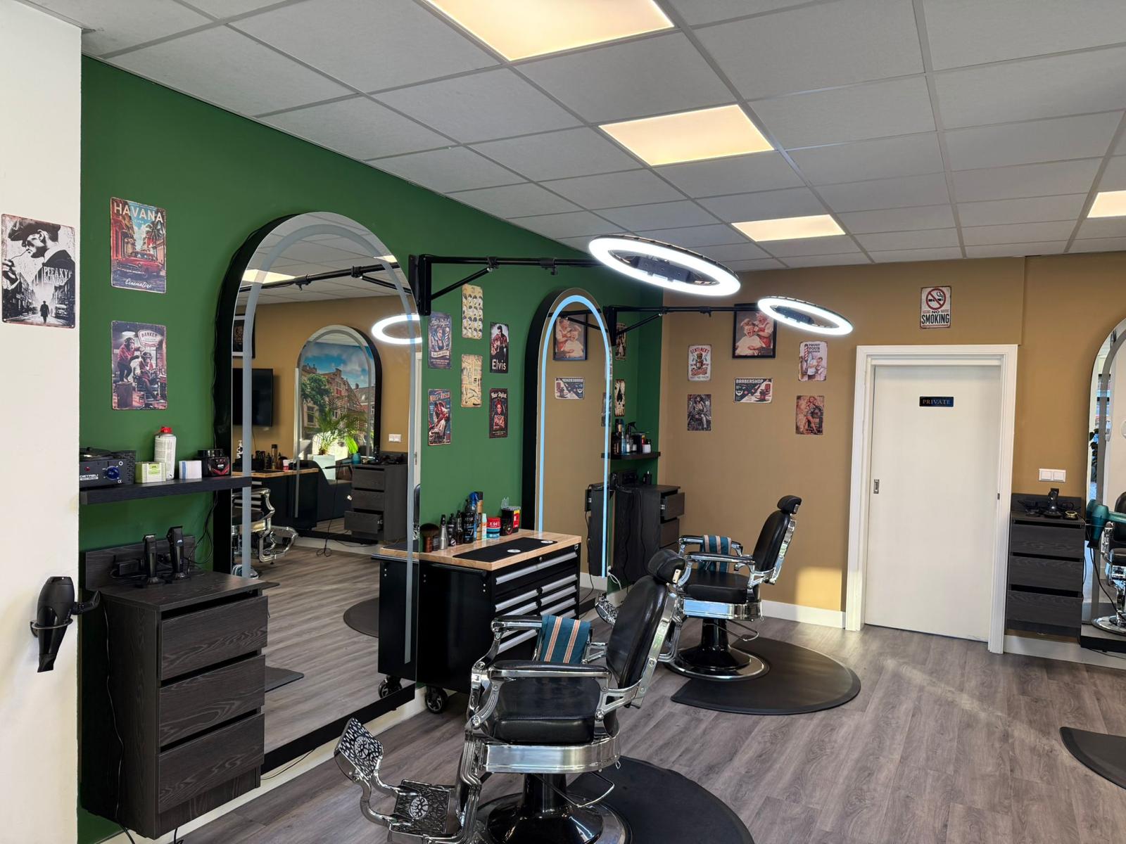 Classic barber interior